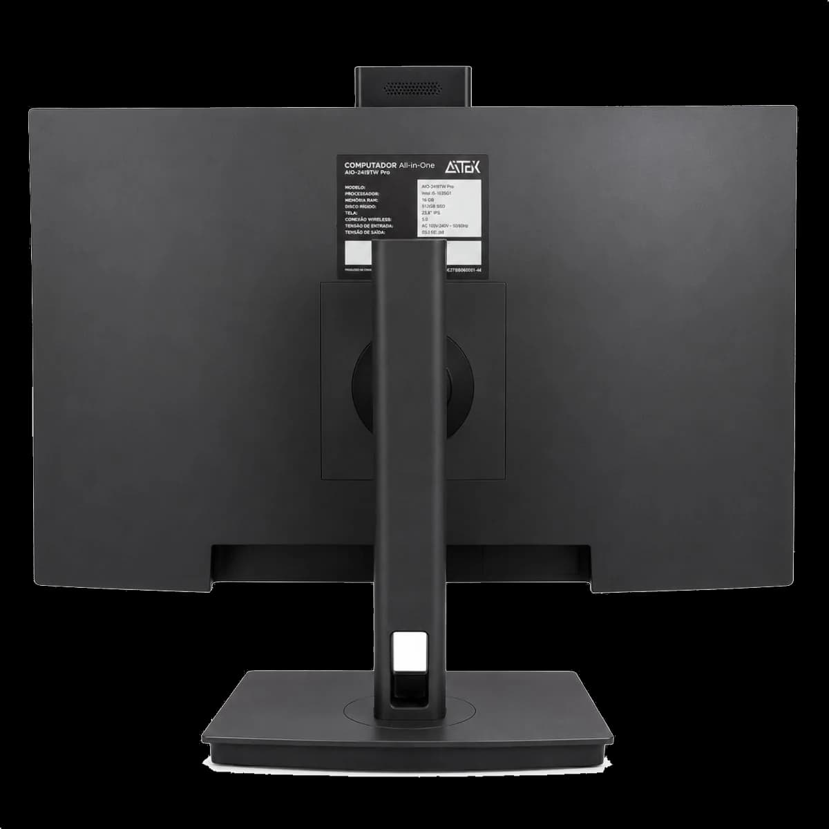 AIO-24119W PRO: Traseira organizada.