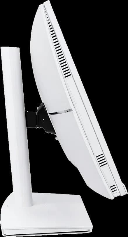 AIO-24122W PRO MKII: De lado, quase nada.
