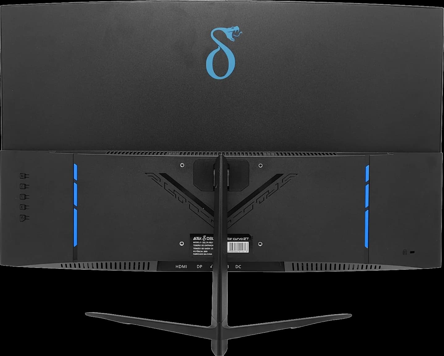 DELTA 27" Curvo 180 Hz: Traseira.